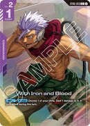 Image for With Iron and Blood (C+) (ST05-013) (Starter Deck 05: Iron Bloom) - Gundam Card Game