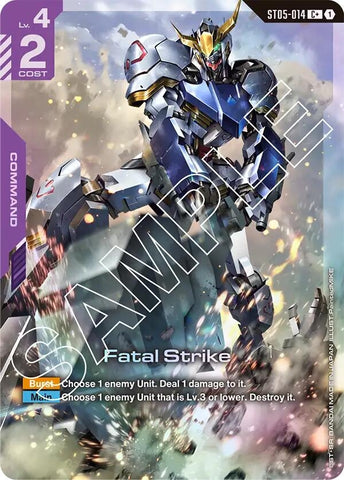 Image for Fatal Strike (C+) (ST05-014) (Starter Deck 05: Iron Bloom) - Gundam Card Game