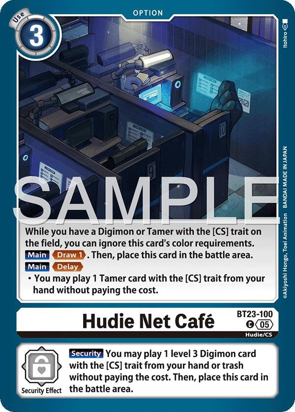 Image for Hudie Net Cafe (BT23-100 C) - Digimon Card Game