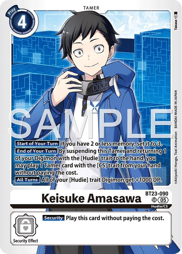 Image for Keisuke Amasawa (BT23-090 SR) - Digimon Card Game
