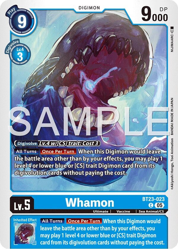 Image for Whamon (BT23-023 C) - Digimon Card Game