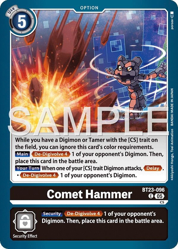 Image for Comet Hammer (BT23-096 C) - Digimon Card Game