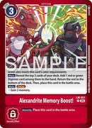 Image for Alexandrite Memory Boost! (LM-051 P) (Limited Card Pack -Another Knight-) (LM-07) - Digimon Card Game