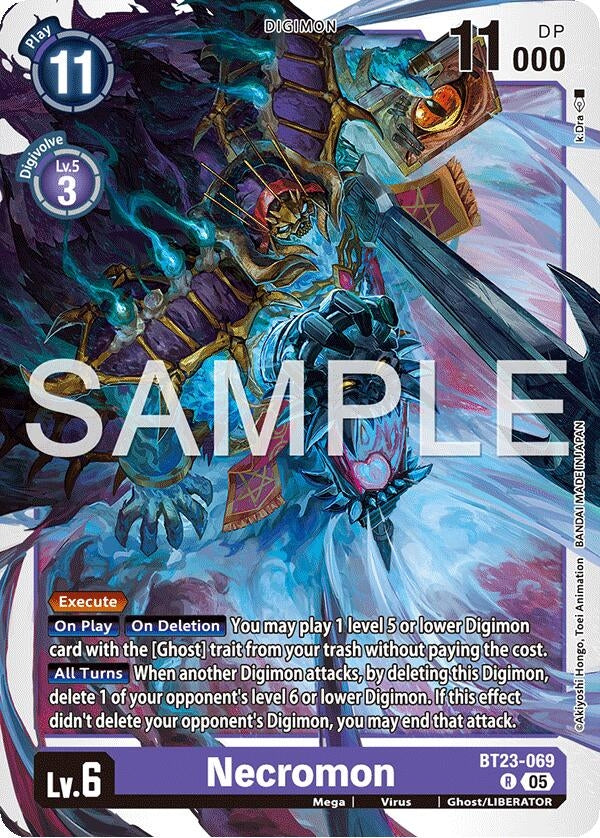 Image for Necromon (BT23-069 R) - Digimon Card Game