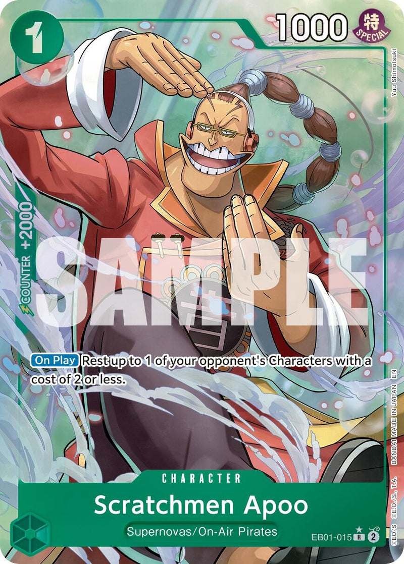 Image for Scratchmen Apoo - EB01-015 (Alternate Art) (EB01-015) (Premium Booster -The Best- Vol. 2) - One Piece Card Game