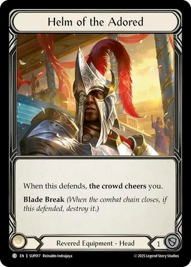 Image for Helm of the Adored (SUP017) - Flesh and Blood TCG