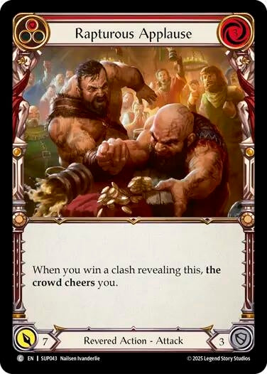Image for Rapturous Applause (Red) (SUP043) - Flesh and Blood TCG