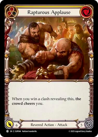 Image for Rapturous Applause (Yellow) (SUP044) - Flesh and Blood TCG