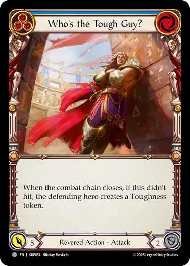 Image for Who's the Tough Guy? (Blue) (SUP054) - Flesh and Blood TCG
