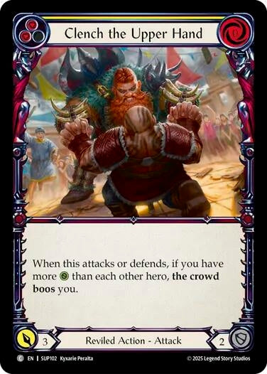 Image for Clench the Upper Hand (Yellow) (SUP102) - Flesh and Blood TCG