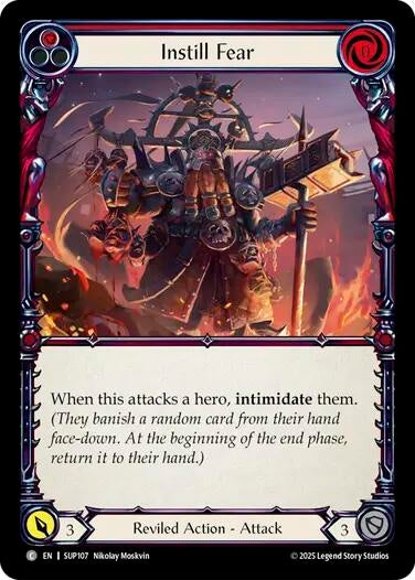Image for Instill Fear (Red) (SUP107) - Flesh and Blood TCG
