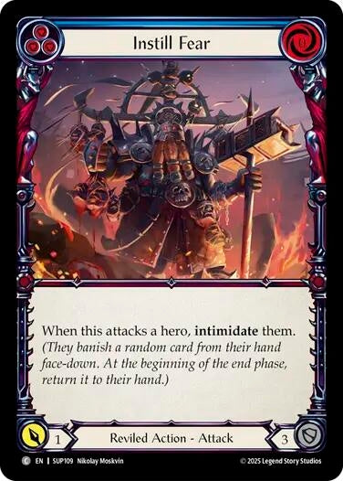 Image for Instill Fear (Blue) (SUP109) - Flesh and Blood TCG