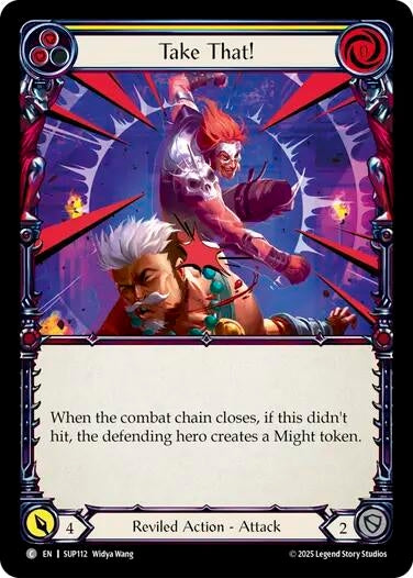 Image for Take That! (Yellow) (SUP112) - Flesh and Blood TCG