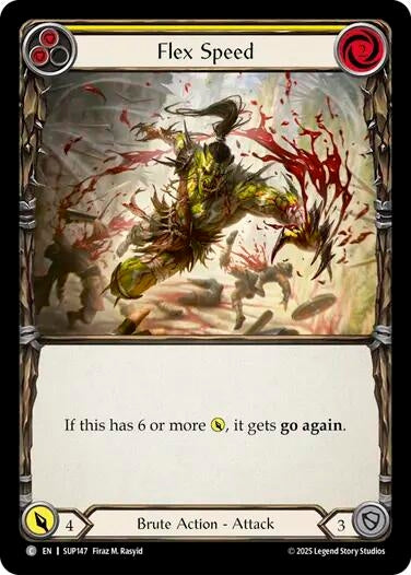 Image for Flex Speed (Yellow) (SUP147) - Flesh and Blood TCG