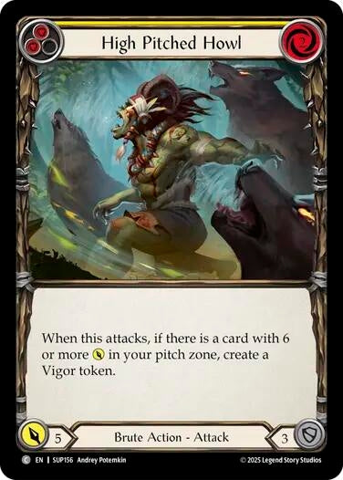 Image for High Pitched Howl (Yellow) (SUP156) - Flesh and Blood TCG