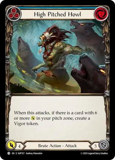 Image for High Pitched Howl (Blue) (SUP157) - Flesh and Blood TCG