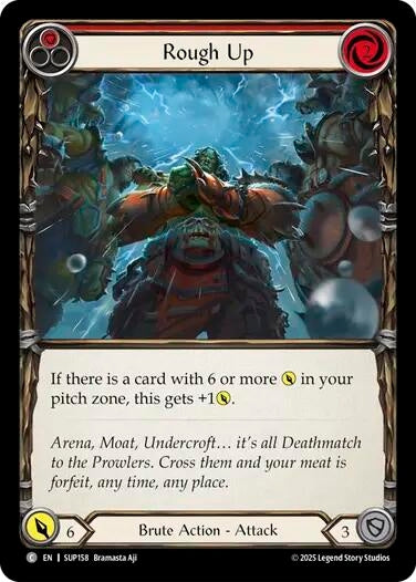 Image for Rough Up (Red) (SUP158) - Flesh and Blood TCG