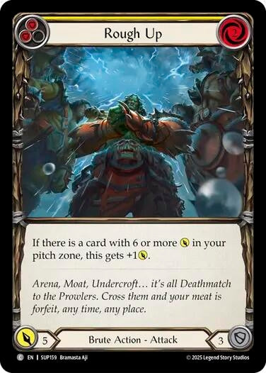 Image for Rough Up (Yellow) (SUP159) - Flesh and Blood TCG