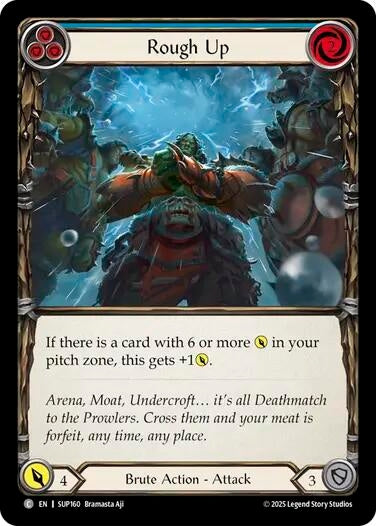 Image for Rough Up (Blue) (SUP160) - Flesh and Blood TCG