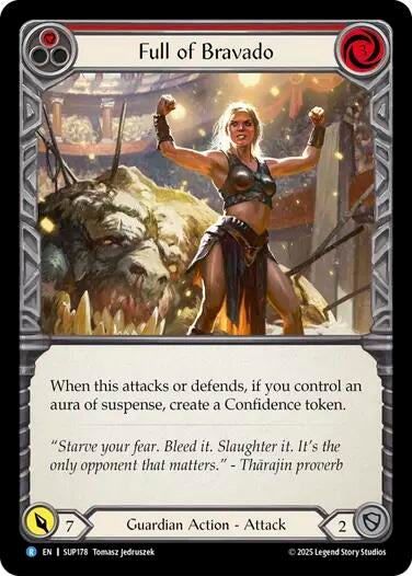 Image for Full of Bravado (Red) (SUP178) - Flesh and Blood TCG