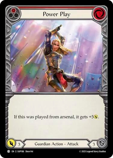 Image for Power Play (Red) (SUP186) - Flesh and Blood TCG