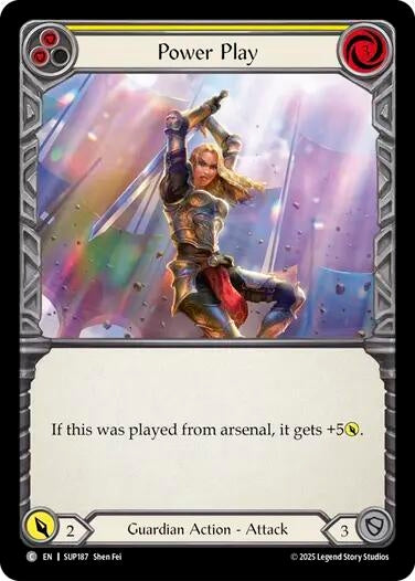 Image for Power Play (Yellow) (SUP187) - Flesh and Blood TCG