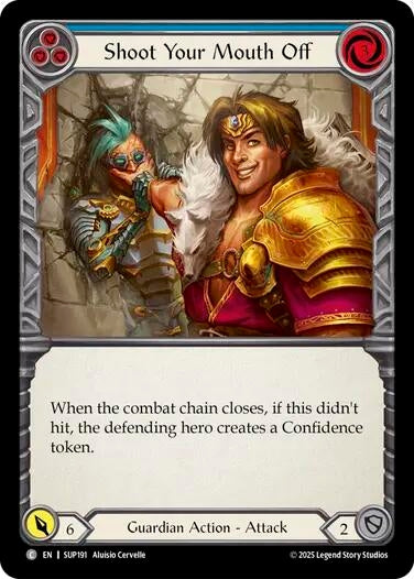 Image for Shoot Your Mouth Off (Blue) (SUP191) - Flesh and Blood TCG