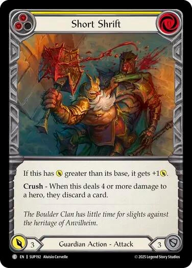 Image for Short Shrift (SUP192) - Flesh and Blood TCG