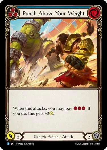 Image for Punch Above Your Weight (Blue) (SUP226) - Flesh and Blood TCG