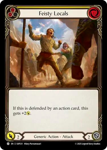 Image for Feisty Locals (Yellow) (SUP231) - Flesh and Blood TCG