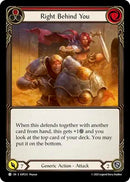 Image for Right Behind You (Red) (SUP233) - Flesh and Blood TCG
