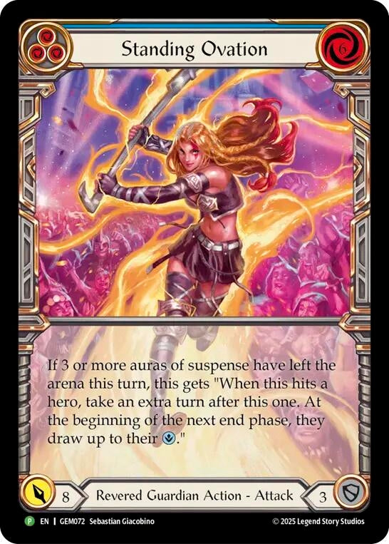 Image for Standing Ovation (GEM072) (GEM Pack 3) - Flesh and Blood TCG