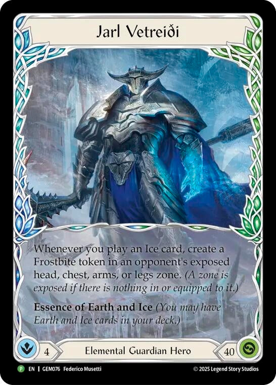 Image for Jarl Vetreidi (GEM076) (GEM Pack 3) - Flesh and Blood TCG