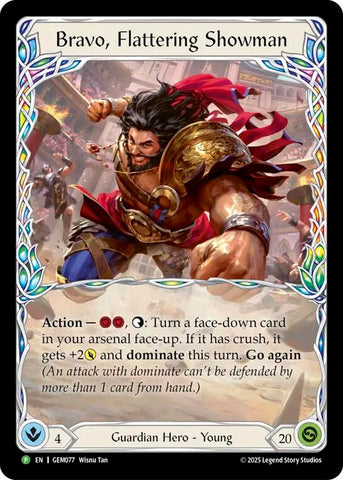 Image for Bravo, Flattering Showman (GEM077) (GEM Pack 3) - Flesh and Blood TCG