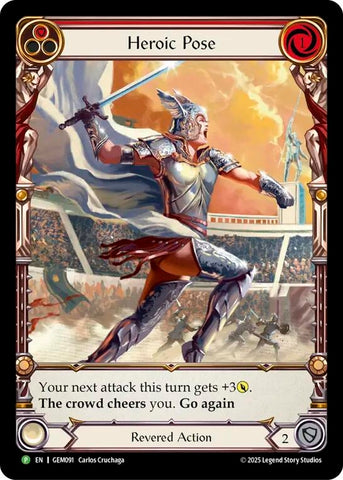 Image for Heroic Pose (GEM091) (GEM Pack 3) - Flesh and Blood TCG