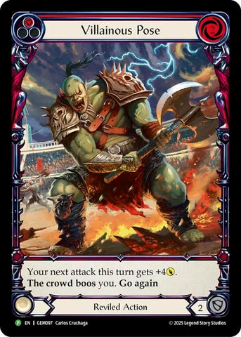 Image for Villainous Pose (GEM097) (GEM Pack 3) - Flesh and Blood TCG