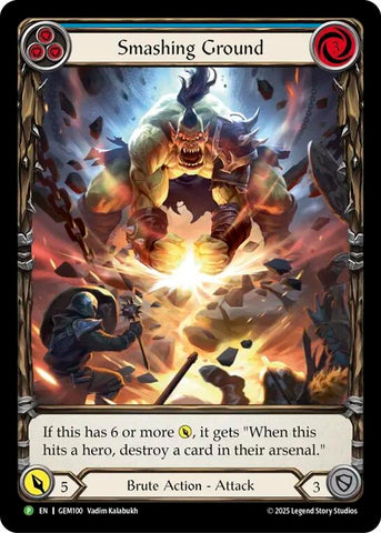 Image for Smashing Ground (GEM100) (GEM Pack 3) - Flesh and Blood TCG