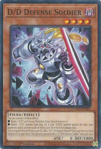 Image for D/D Defense Soldier (DOOD-EN002) (Doom of Dimensions) - YuGiOh