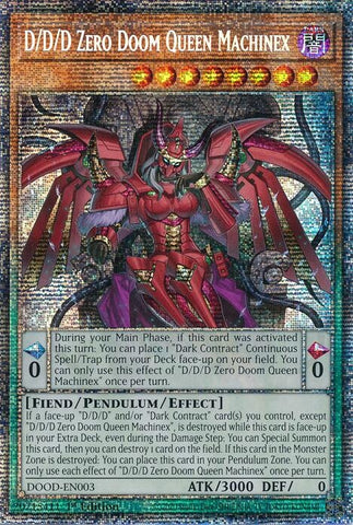 Image for D/D/D Zero Doom Queen Machinex (Starlight Rare) (DOOD-EN003) (Doom of Dimensions) - YuGiOh