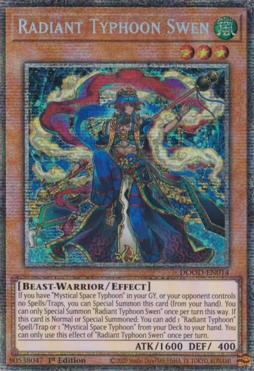 Image for Radiant Typhoon Swen (Starlight Rare) (DOOD-EN014) (Doom of Dimensions) - YuGiOh
