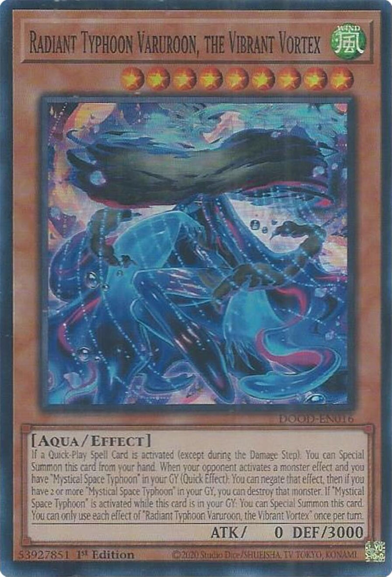 Image for Radiant Typhoon Varuroon, the Vibrant Vortex (DOOD-EN016) (Doom of Dimensions) - YuGiOh