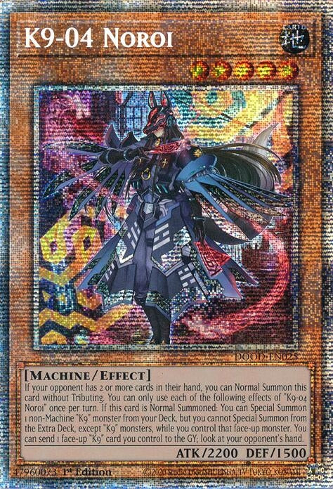 Image for K9-04 Noroi (Starlight Rare) (DOOD-EN025) (Doom of Dimensions) - YuGiOh