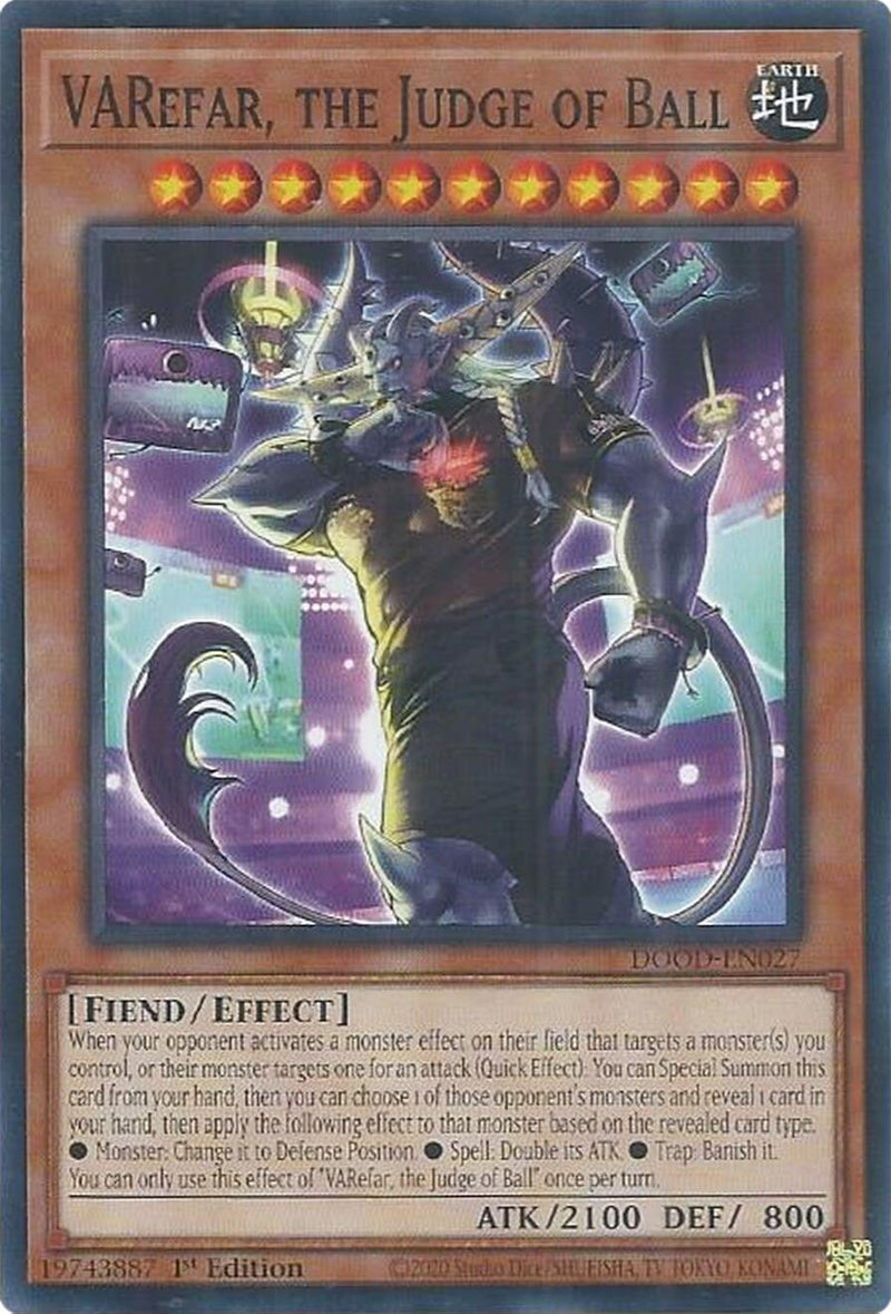 Image for VARefar, the Judge of Ball (DOOD-EN027) (Doom of Dimensions) - YuGiOh