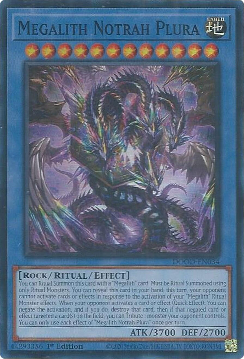 Image for Megalith Notrah Plura (DOOD-EN034) (Doom of Dimensions) - YuGiOh