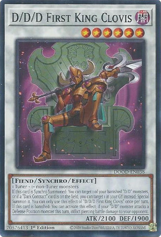 Image for D/D/D First King Clovis (DOOD-EN038) (Doom of Dimensions) - YuGiOh
