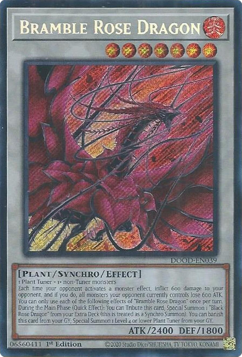 Image for Bramble Rose Dragon (DOOD-EN039) (Doom of Dimensions) - YuGiOh