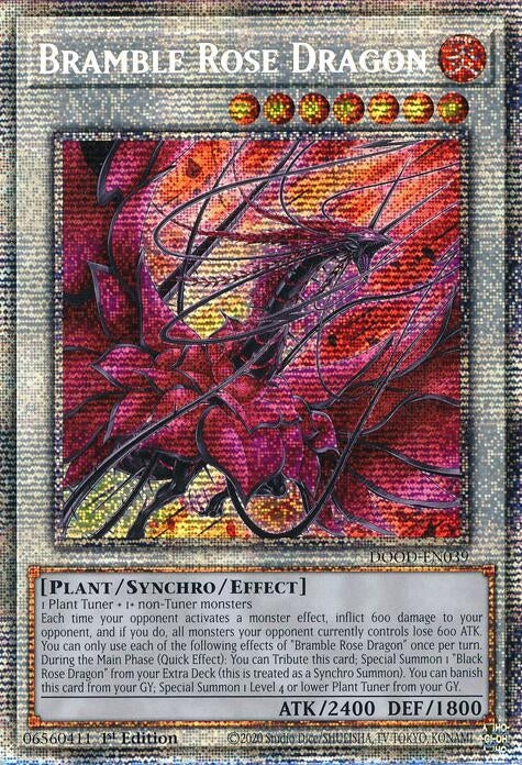 Image for Bramble Rose Dragon (Starlight Rare) (DOOD-EN039) (Doom of Dimensions) - YuGiOh