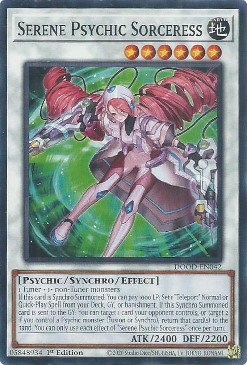 Image for Serene Psychic Sorceress (DOOD-EN042) (Doom of Dimensions) - YuGiOh