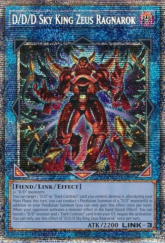 Image for D/D/D Sky King Zeus Ragnarok (Starlight Rare) (DOOD-EN049) (Doom of Dimensions) - YuGiOh