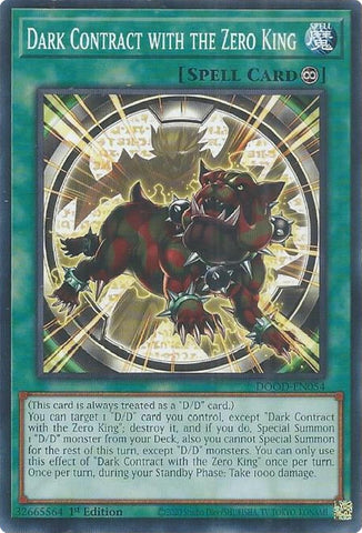 Image for Dark Contract with the Zero King (DOOD-EN054) (Doom of Dimensions) - YuGiOh